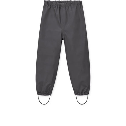 Liewood Regenbekleidungsset PEDIA Panda Sandy: Dunkelgraue wasserfeste Hose aus recyceltem Polyester