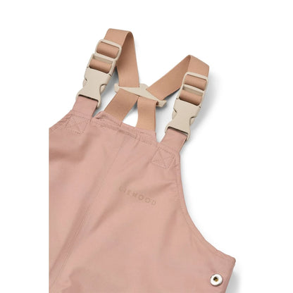 Pink Overalls mit verstellbaren Trägern und Schnallen des Regenbekleidungssets PEDIA