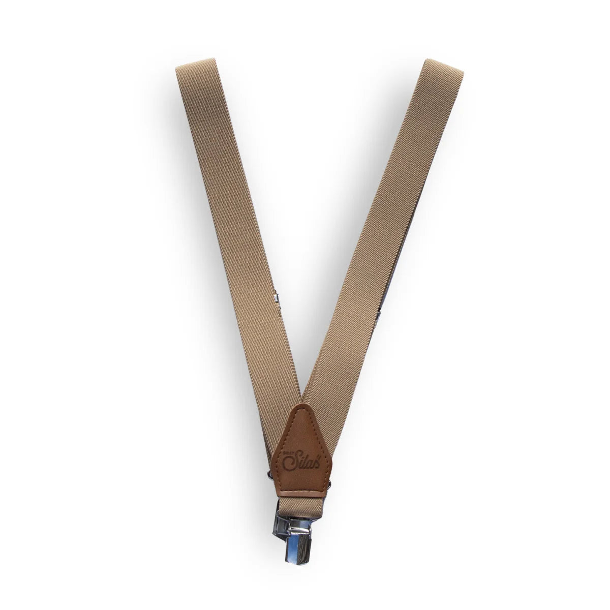Silly Silas Retro V Braces in Sand Brown