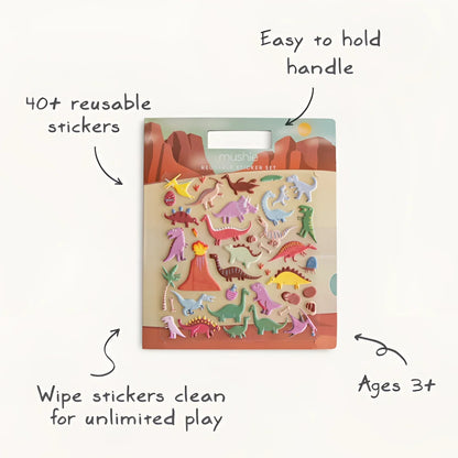 Dinosaur-themed wiederverwendbares Aufkleberset im Produkt Reusable Sticker Set Dino