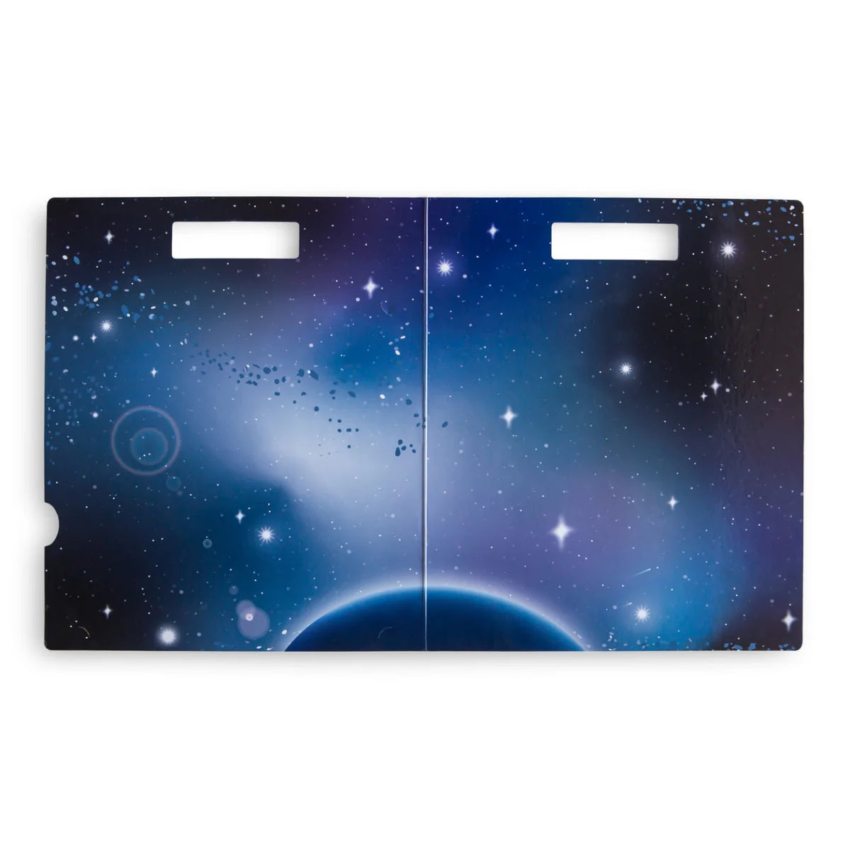 Kosmisch inspiriertes Präsentationsordner-Design aus dem Reusable Sticker Set Space