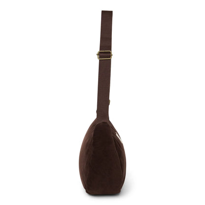 Rib Puffy Adult Fanny Pack | Dark Brown