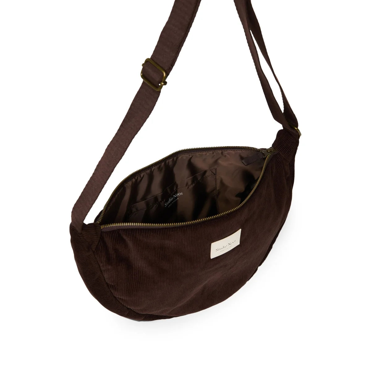 Rib Puffy Adult Fanny Pack | Dark Brown