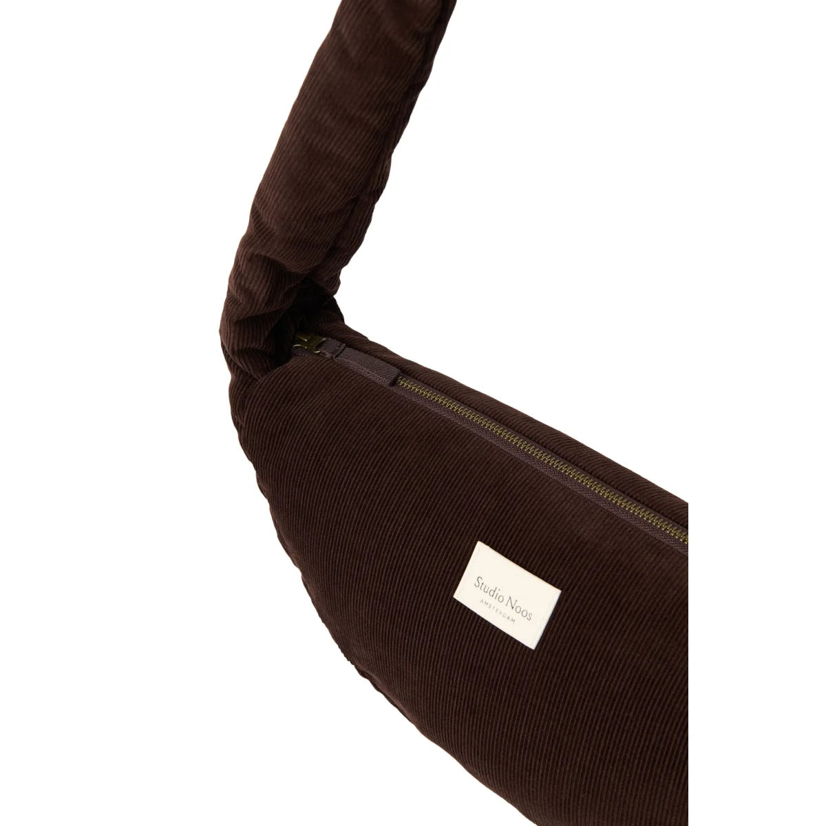 Mini borsa a tracolla Rib Puffy | Marrone scuro
