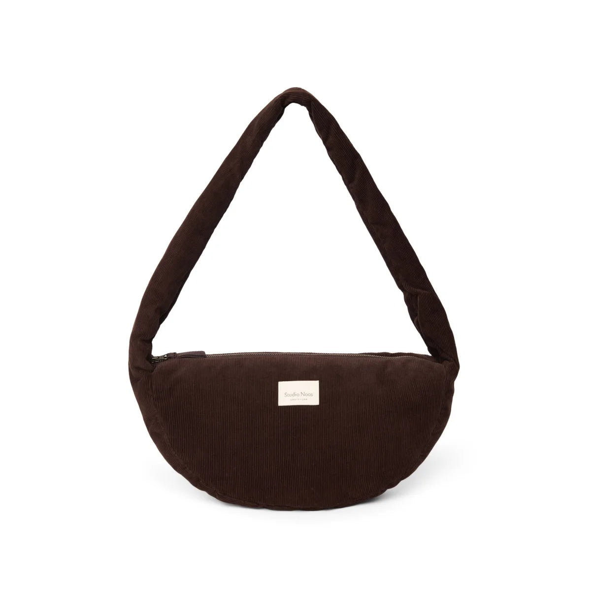 Mini borsa a tracolla Rib Puffy | Marrone scuro