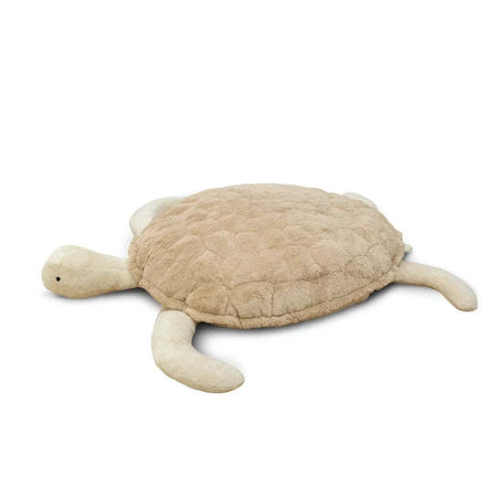 Sandfarbene große Plüschschildkröte für Kinder, Riesenschildkröte XXL