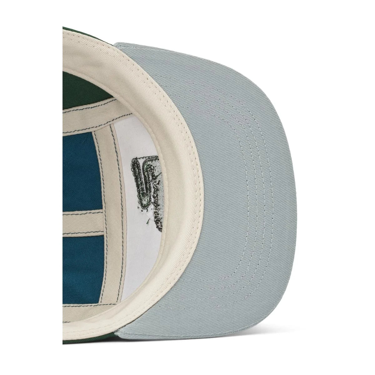 Gekrümmter Schirm des hellen Rory Cap in Blau-Grau-Multmix