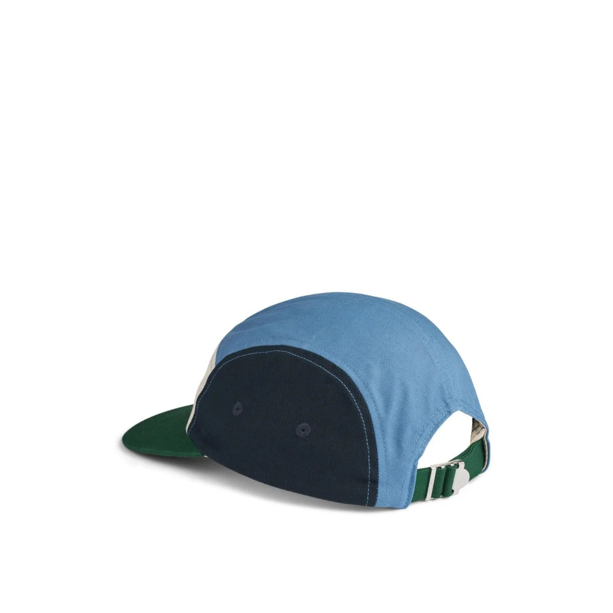 Blauer und navy fünfpanelcap rory cap cars multi mix mit grünem schirm und verstellbarem riemen