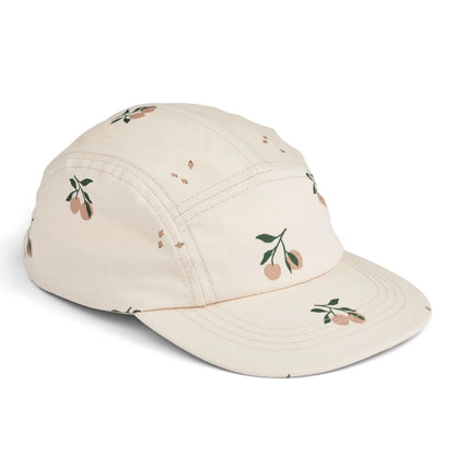 Cremfarbene Baseballmütze mit zartem Pfirsichblütenmuster, Rory Cap | Peach Sea shell