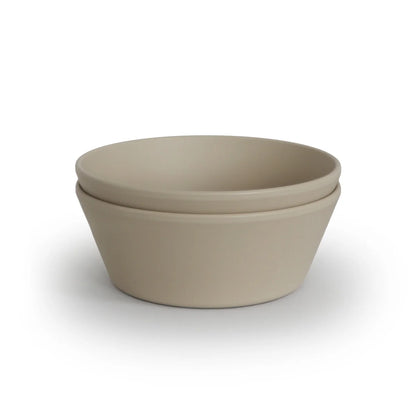 Beige Keramikschale mit schlichter, konischer Form im Set Runde Schale 2er Set Vanilla