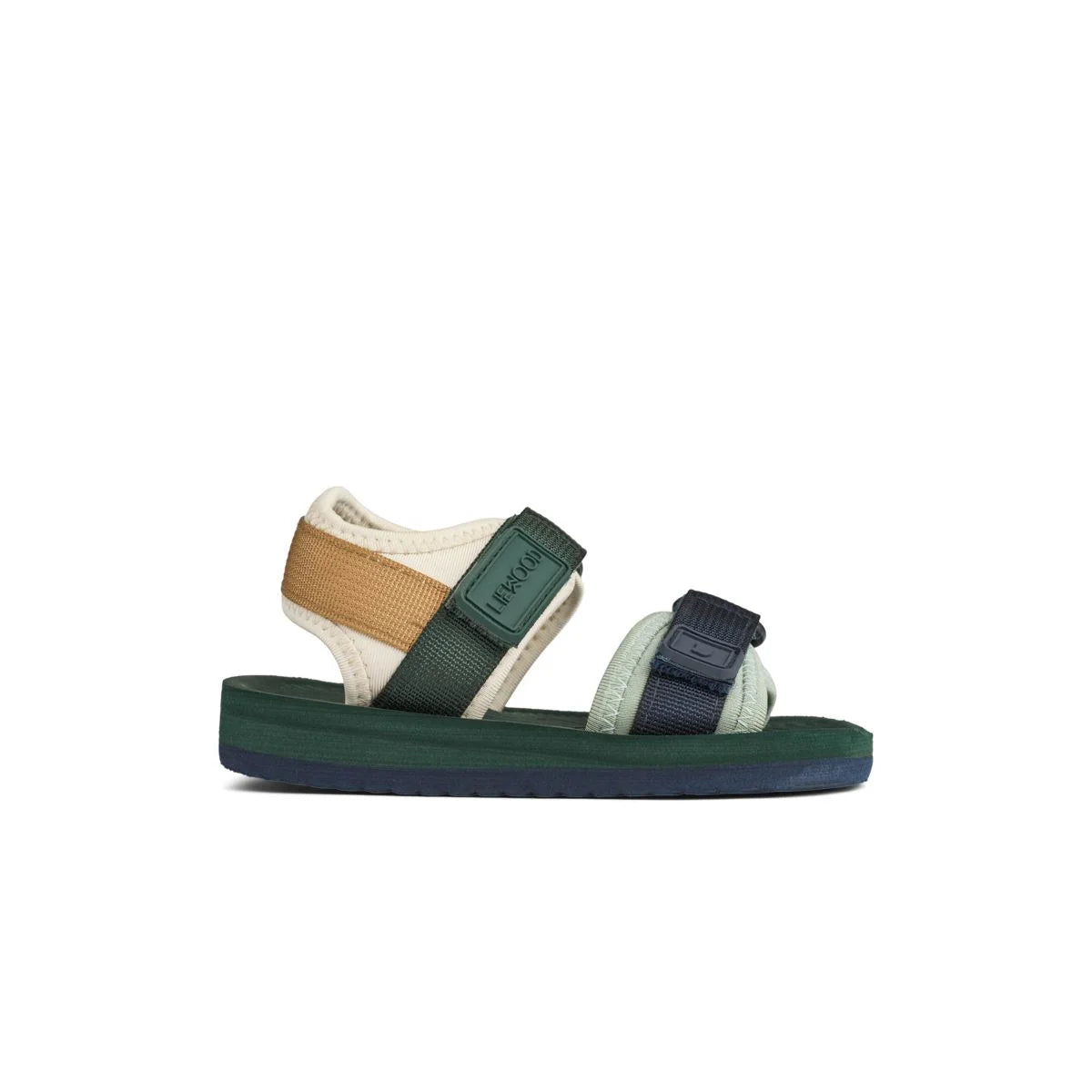 Zwei-Riemen-Sandale Sandalen Monty in olivgrünem Mix für Damen und Herren