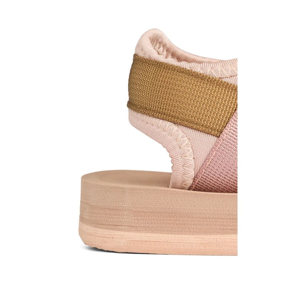 Rosa Plattform-Sandale Sandalen Monty im Mix-Design für modische Akzente