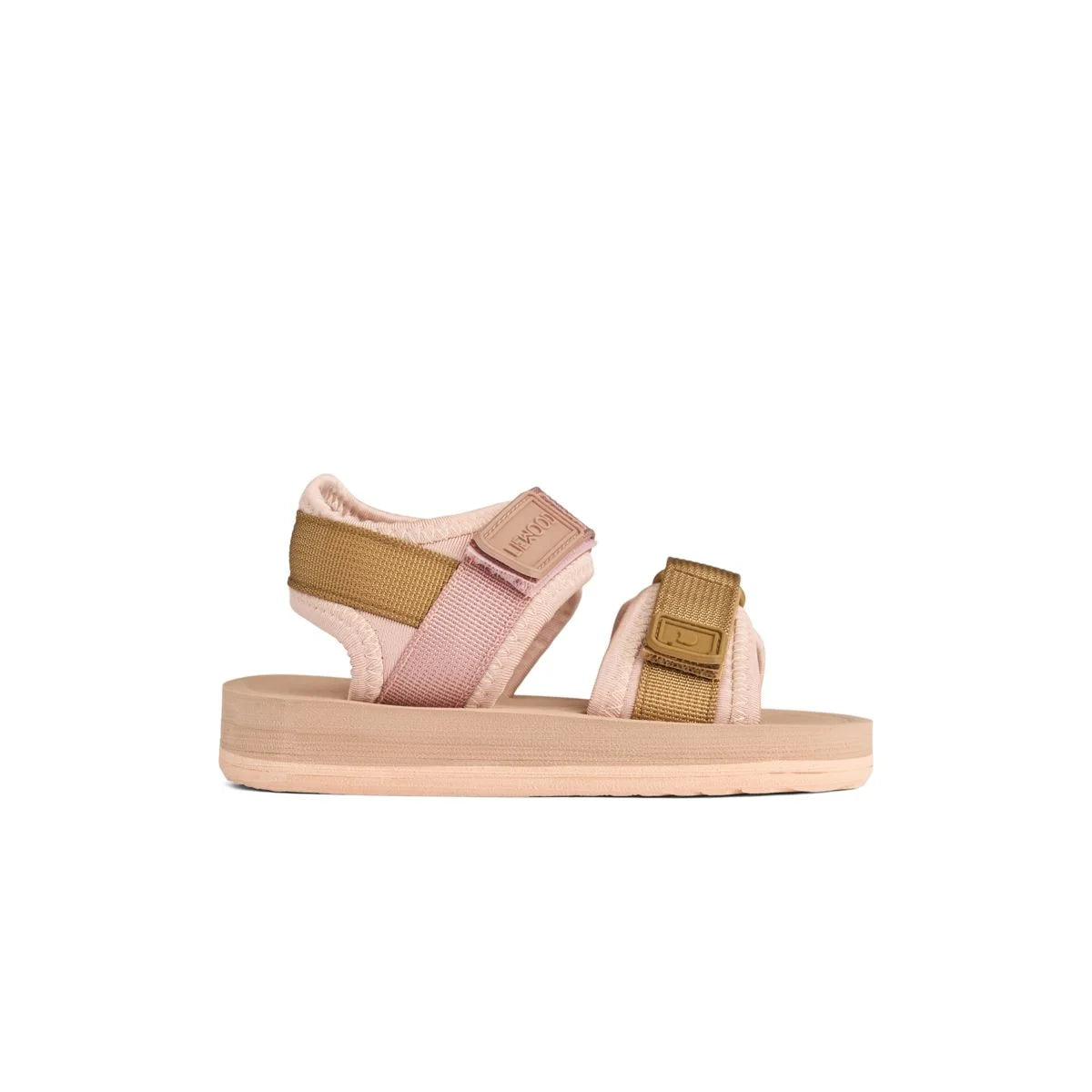 Rosa und beige Sandalen für Kleinkinder von Sandalen Monty im Rose mix Stil