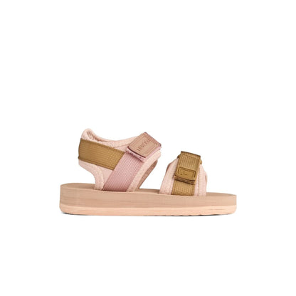 Rosa und beige Sandalen für Kleinkinder von Sandalen Monty im Rose mix Stil