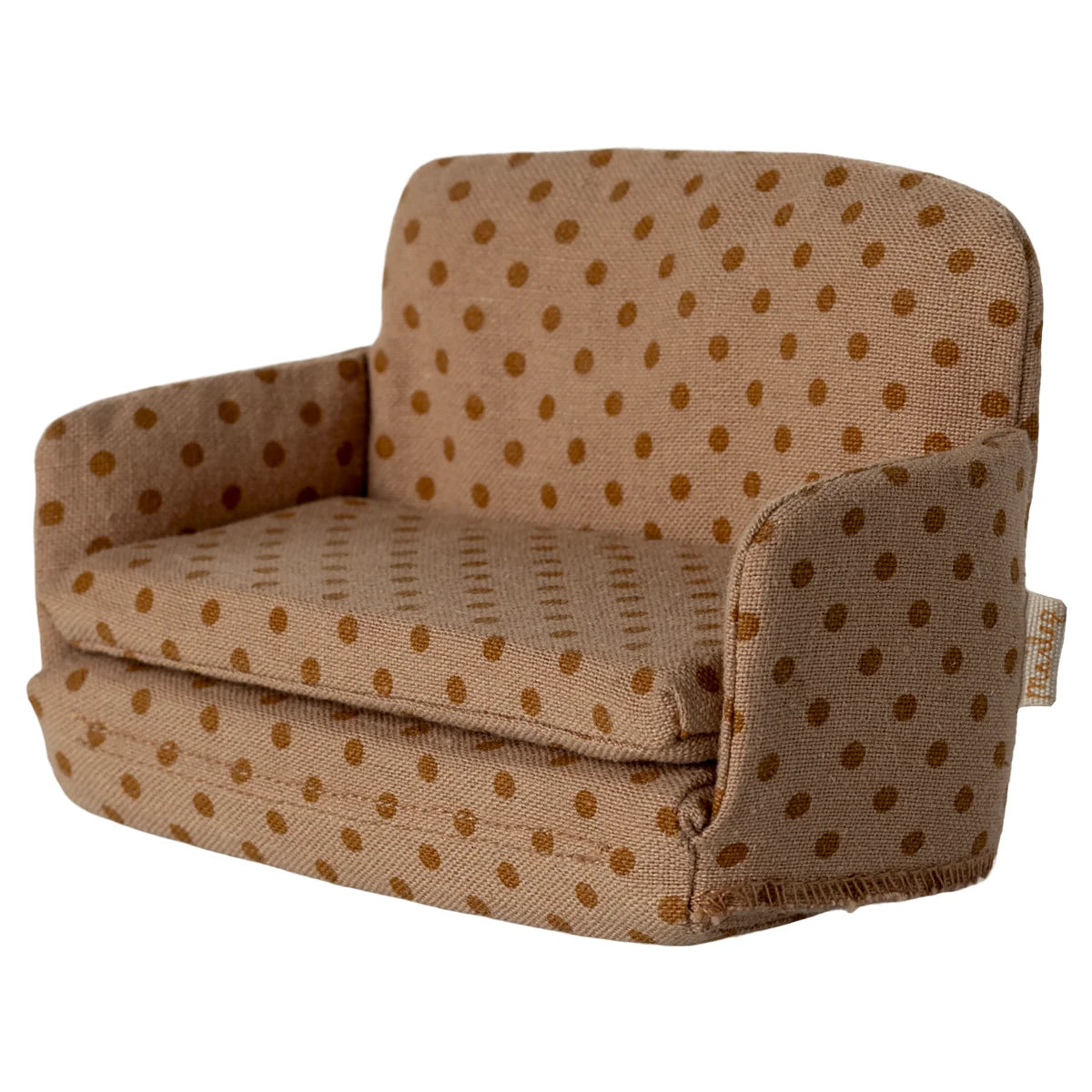 Beige Punkte-Muster Schlafsofa Maus mit Textilstruktur-Rückseite