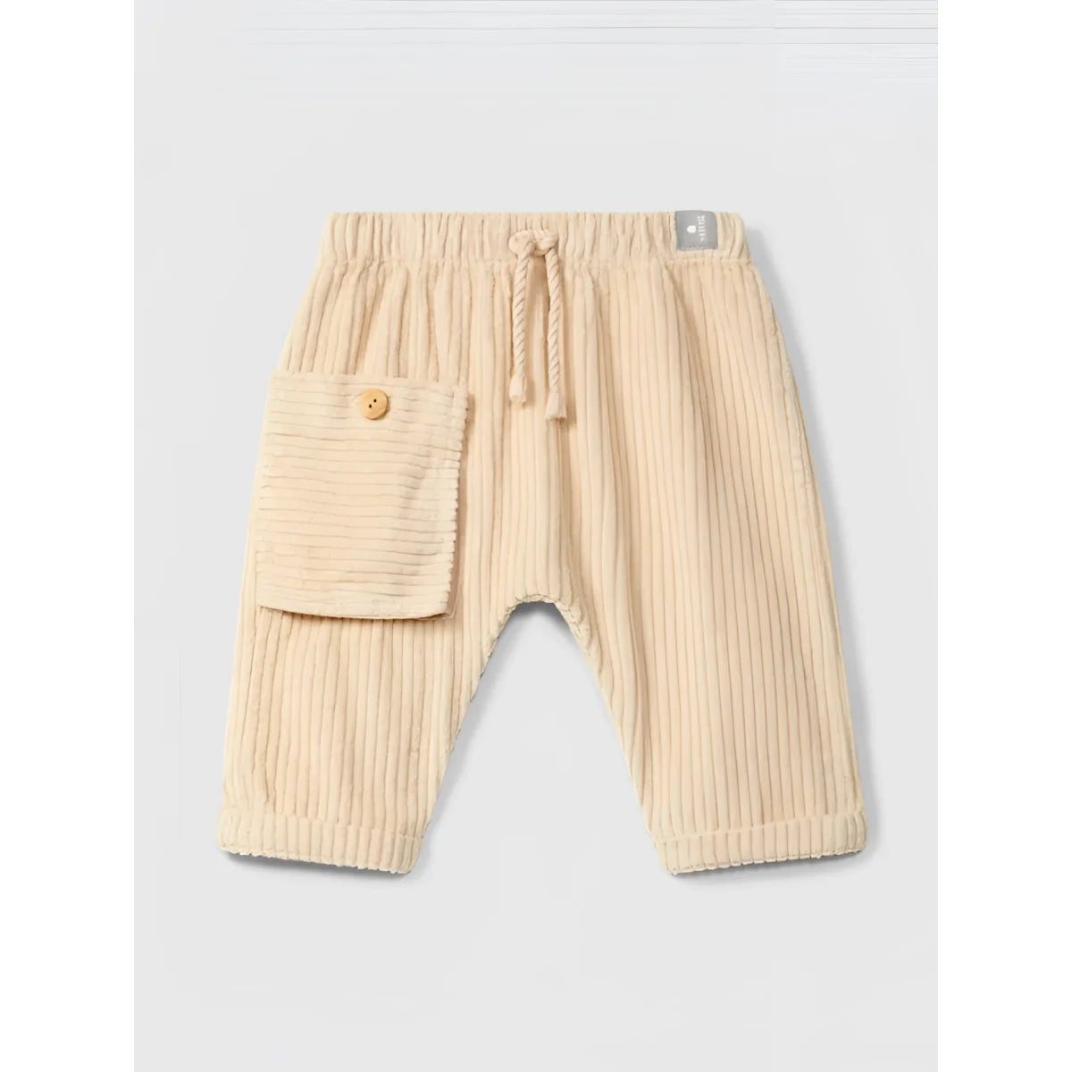 Snug Schlupfhose Samt in Beige – Ansicht 1