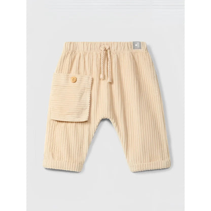 Snug Schlupfhose Samt in Beige – Ansicht 1