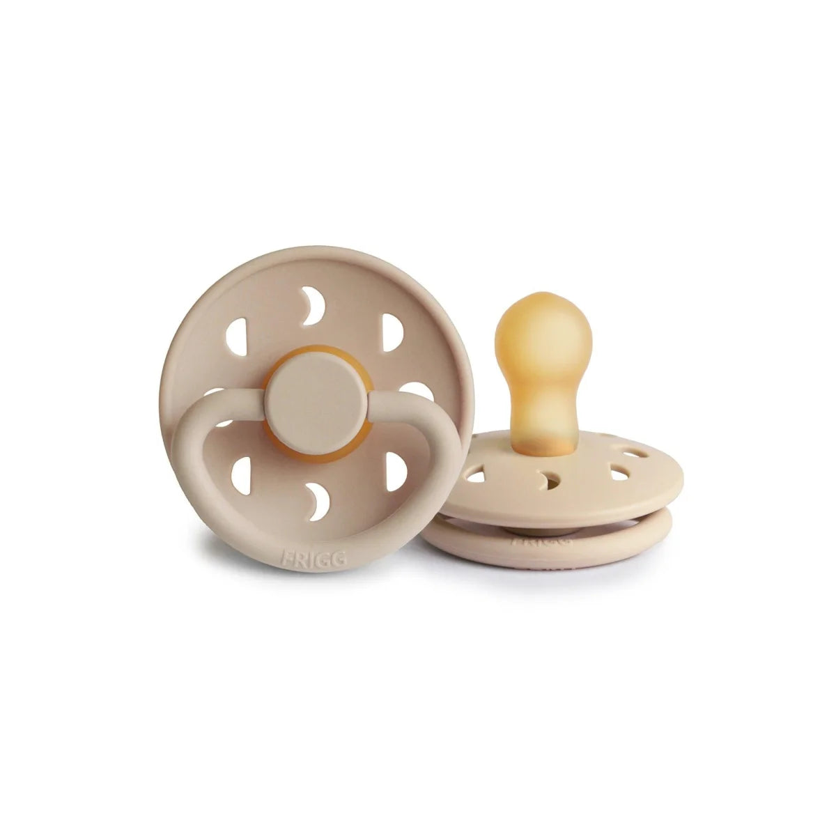 Frigg Schnuller Moon Phase Latex DUO in Croissant, für 6 bis 18 Monate