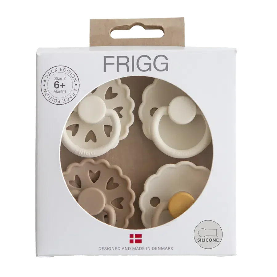 Frigg Schnuller Silikon 4-Pack in Snowflake Dream