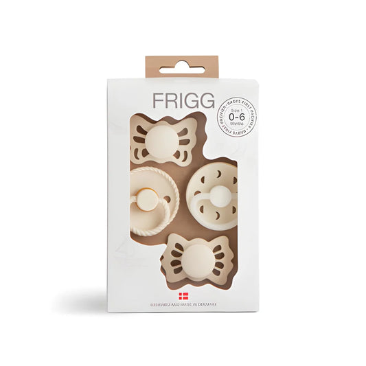 Frigg Schnuller Moonlight Sailing 4-Set in Cream