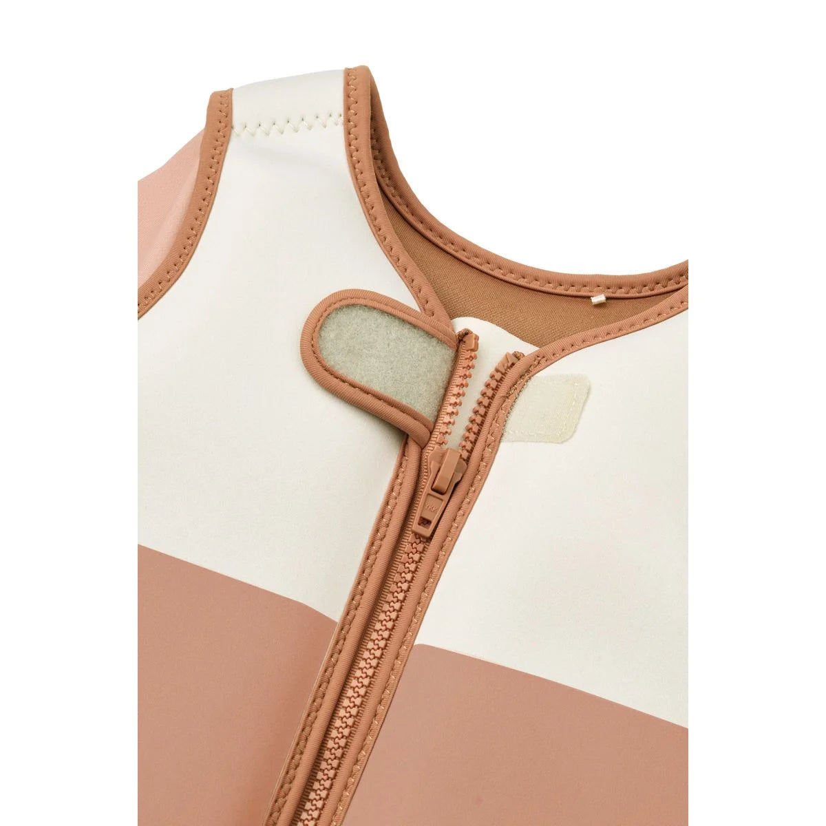Schwimmweste mit Ärmeln Dove Tuscany rose multi mix beige-creme Neopren Rückseite