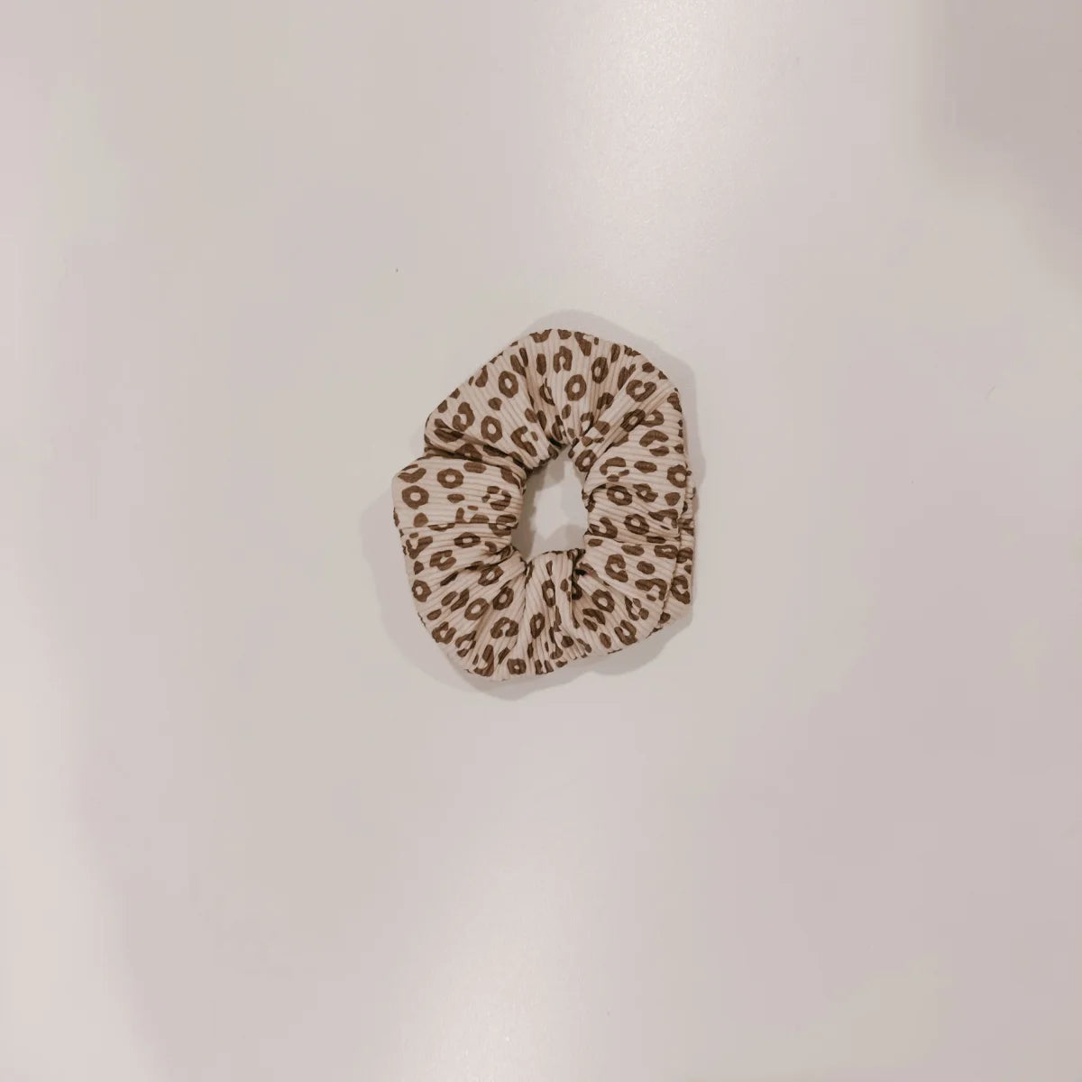 Leopard print Scrunchie from the Scrunchie Collection for fashionable hairstyles
