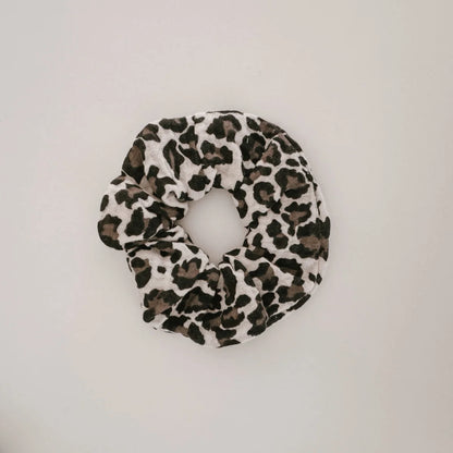 FRICKZACK Scrunchie Musselin in Leo Schwarz