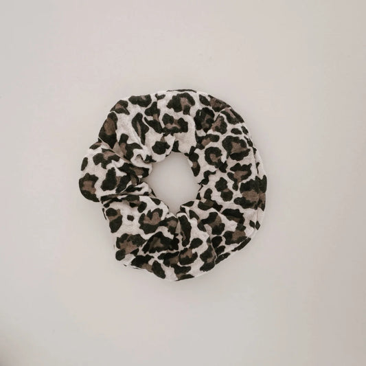 FRICKZACK Scrunchie Musselin in Leo Schwarz