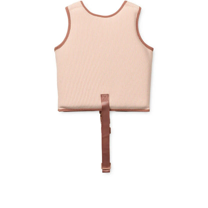 Seersucker Schwimmweste Dove Streifen Pale Tuscany Creme de la Creme, hellrosa-creme