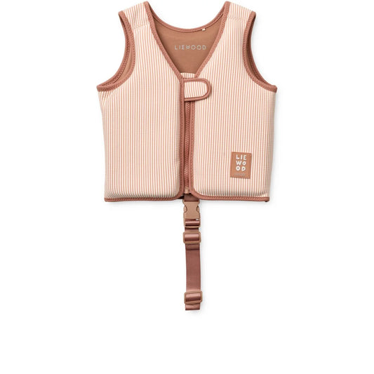Seersucker Schwimmweste Dove Streifen Pale Tuscany Creme de la Creme Liewood