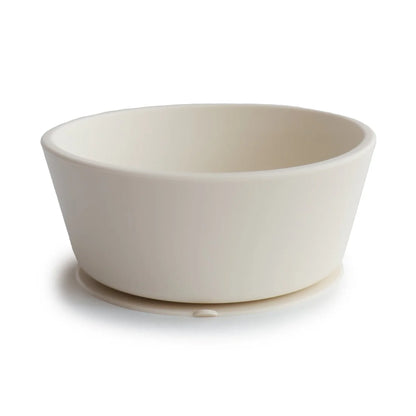 Mushie Silicone Suction Bowl in Ivory