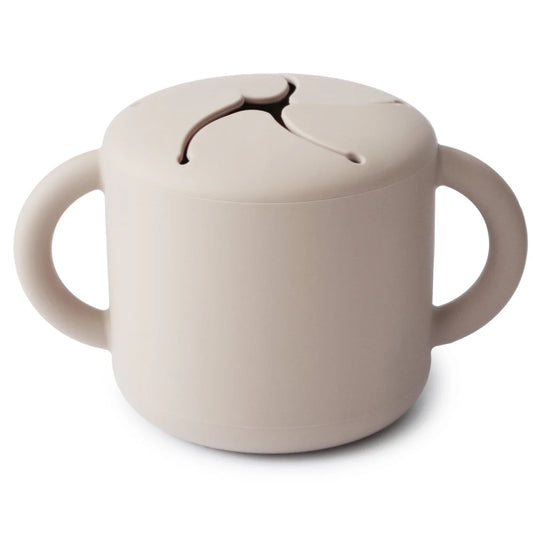 Mushie Snack Becher in Ivory