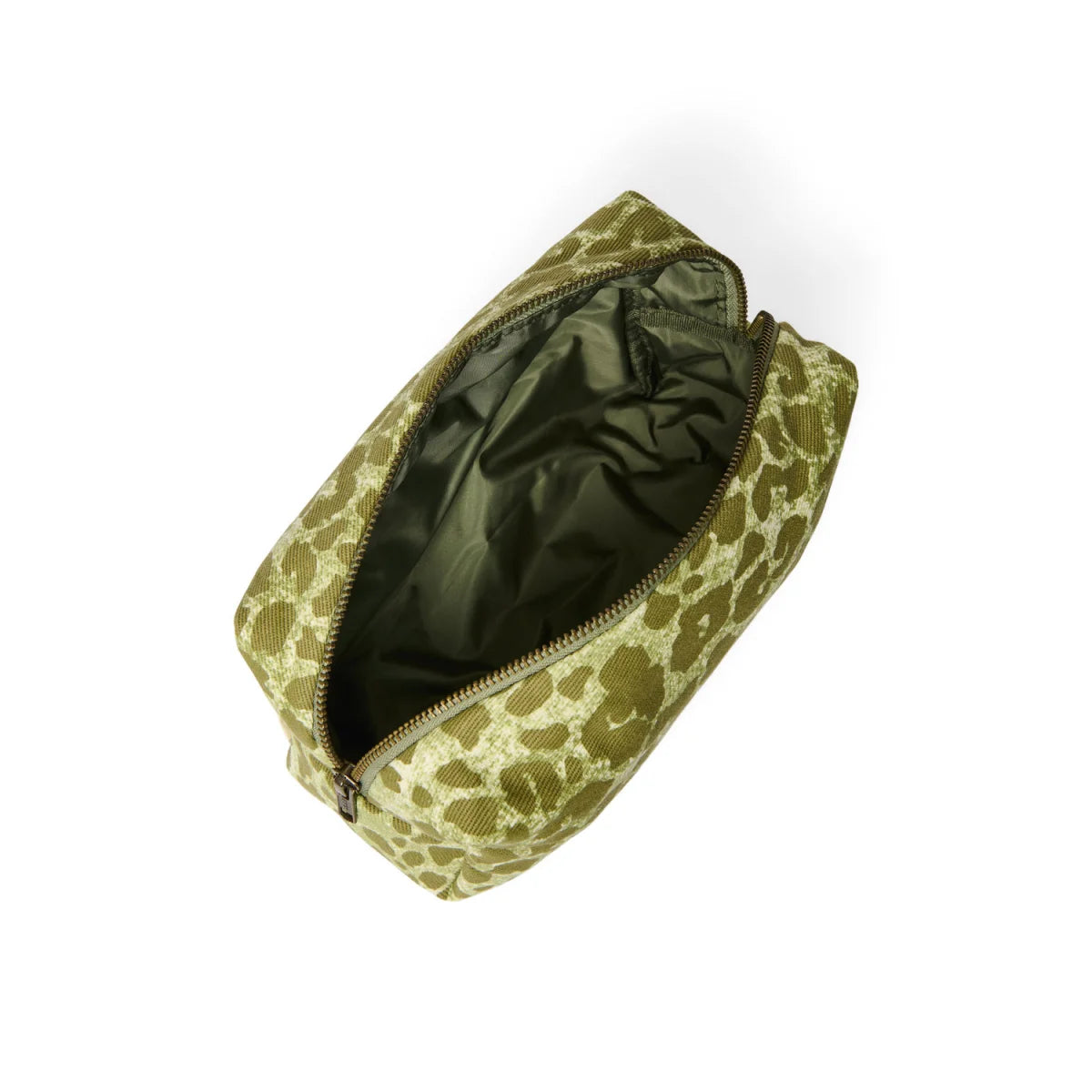 Studio Noos Soft Cotton Necessaire Leopard in Olivgrün
