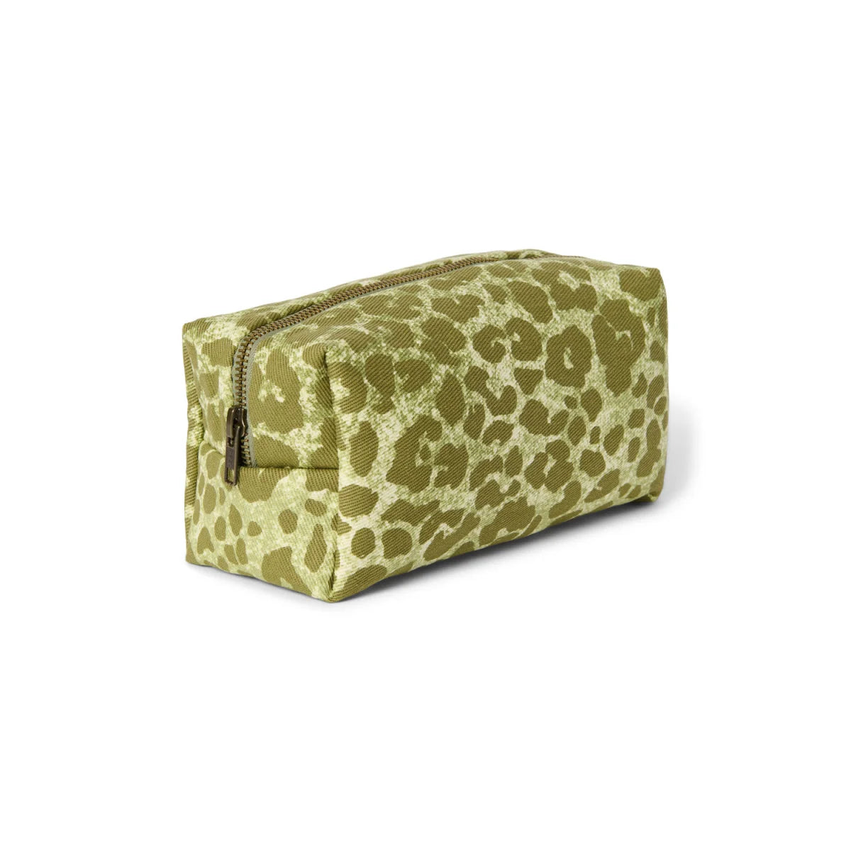 Studio Noos Soft Cotton Necessaire Green Leopard Vorderseite