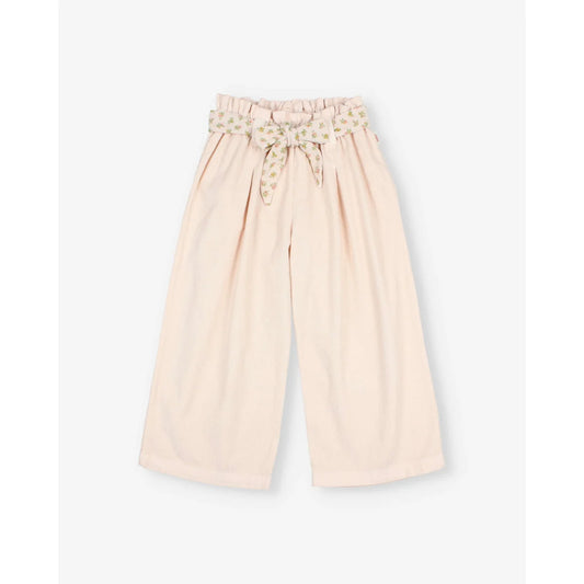 Búho Soft Velour Girly Pants Cream Pink
