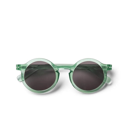 Transparente Minzgrüne DARLA Junior Sonnenbrille aus recyceltem Polycarbonat