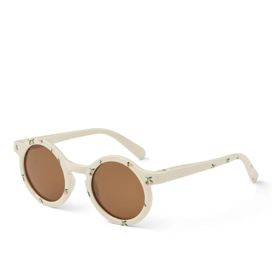 Runde, blumendekorierte Sonnenbrille für Kleinkinder DARLA in Peach Sea Shell