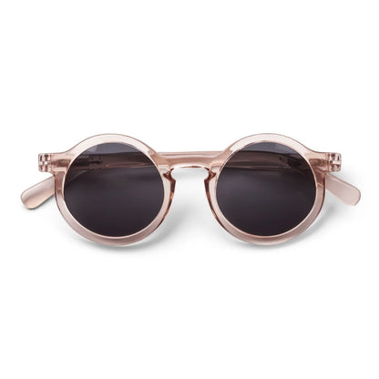 Runde pink rahmen Sonnenbrille für Kleinkinder DARLA in rosa transparent