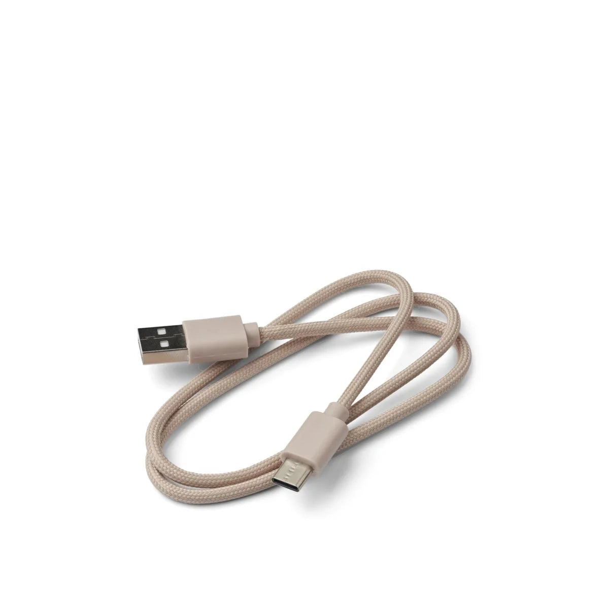 Beige geflochtener USB-A auf Micro-USB Ladekabel für Sound Machine Jordi Sandy Oat