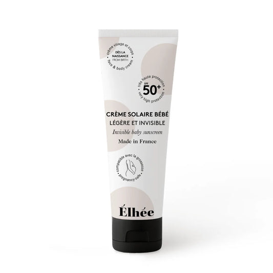 Élhée Sonnencreme SPF 50+ für Babys und Schwangere, weisse Tube