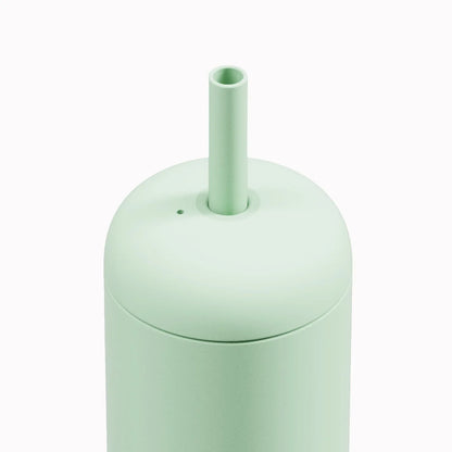 Hellgrüner Trinkbecher mit Stroh für Kinder, 500 ml, Straw Tumbler