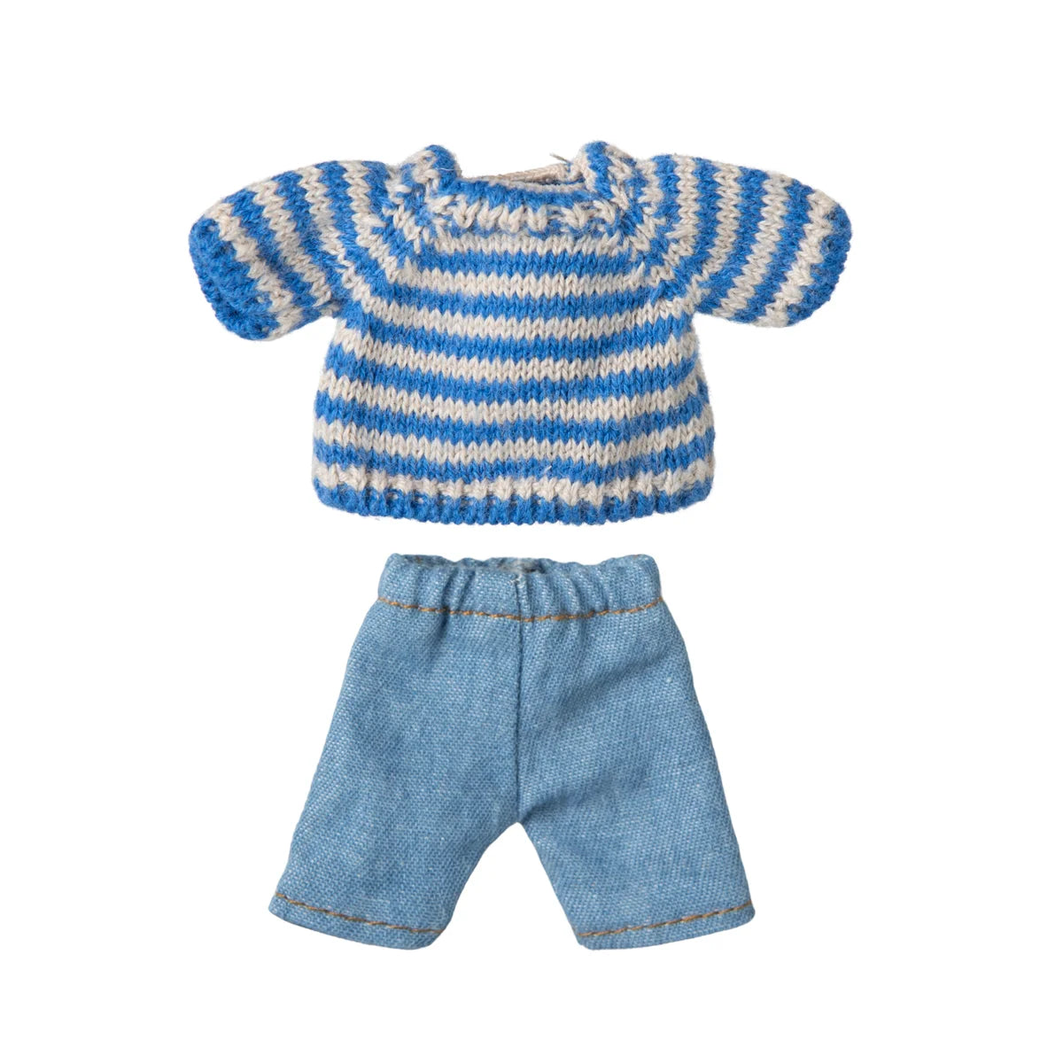 Maileg Strickpullover und Hose, Grosser Bruder Maus