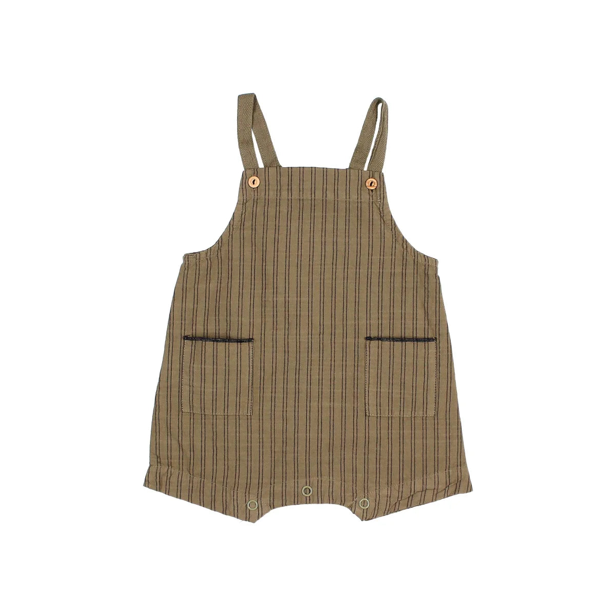 Búho Stripes Dungaree in Kaki or Weiss