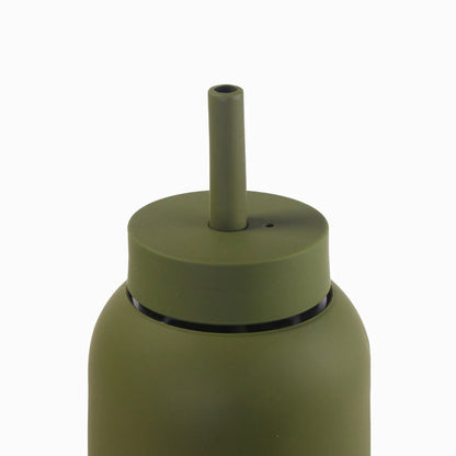 Olive grüne Spenderflasche mit Stroh und Deckel für Big Bottle Produkt