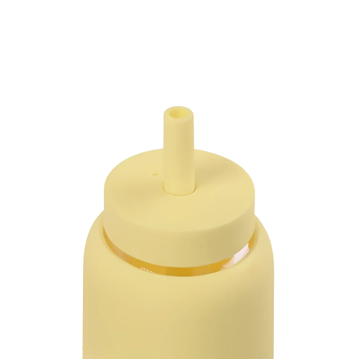 Gelber Squeeze-Flaschendeckel für Kinderflasche Strohhalm + Deckel