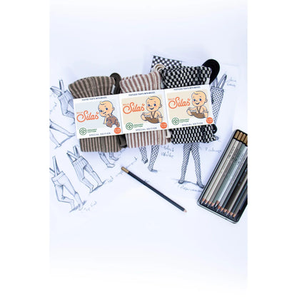 Drei Paar Babystrumpfhosen mit bunten Mustern für süße kleine Füße