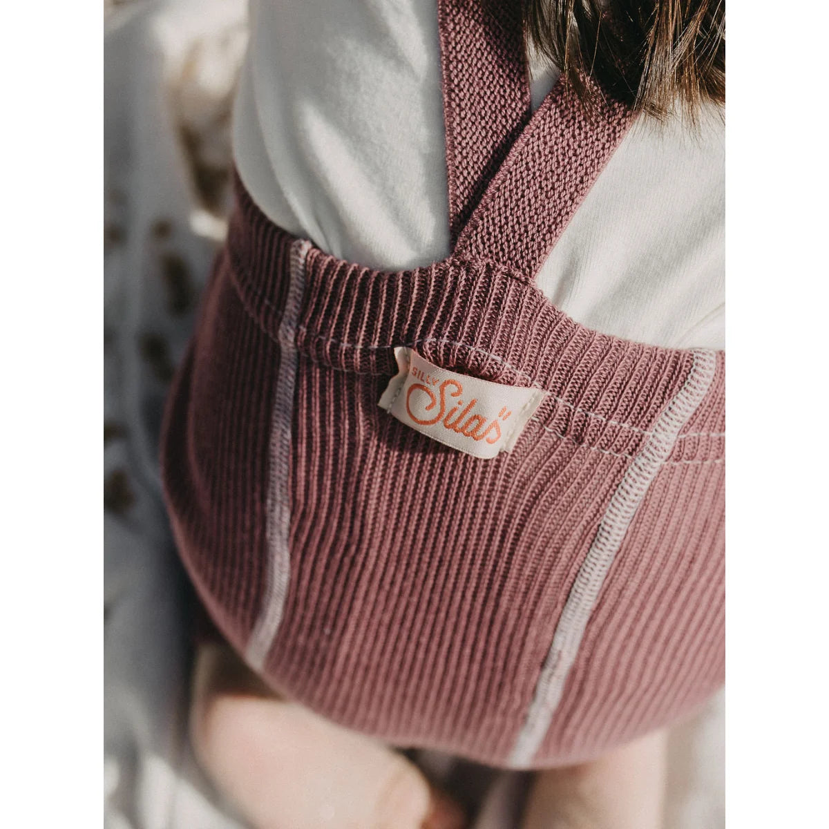 Rosa Corduroy Latzhose mit Stern-Patch auf der Fronttasche für Strumpfhose mit Träger