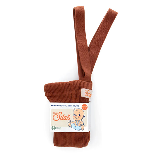 Silly Silas Strumpfhose mit Träger Footless in Cinnamon