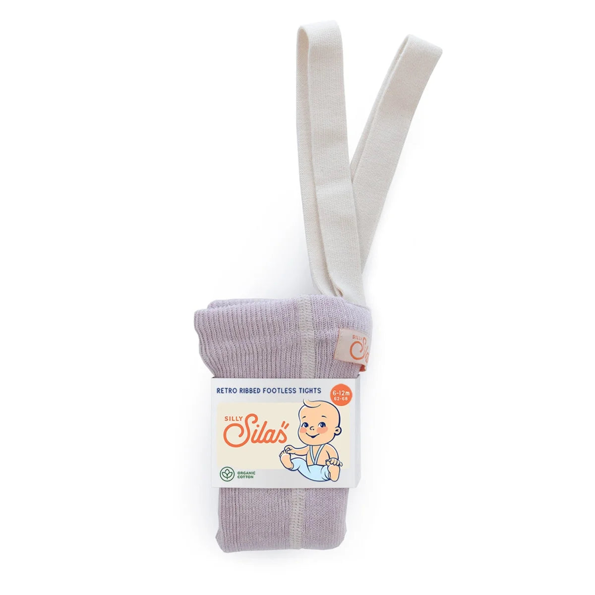 Silly Silas Strumpfhose mit Träger Footless in Creamy Lavender