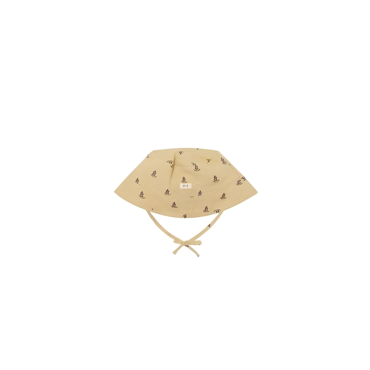 Beige Sonnenhut Bucket Lavender Bloom mit Anker-Motiven und verstellbaren Bändern